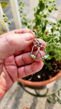 Load image into Gallery viewer, Dainty Turquoise Beaded and Sterling Silver Earrings