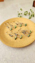 Load image into Gallery viewer, Dainty Turquoise Beaded and Sterling Silver Earrings