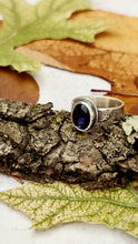 Load image into Gallery viewer, Iolite Gemstone and Sterling Silver Ring