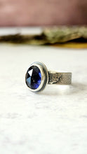 Load image into Gallery viewer, Iolite Gemstone and Sterling Silver Ring
