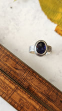Load image into Gallery viewer, Iolite Gemstone and Sterling Silver Ring