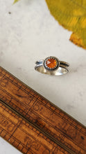 Load image into Gallery viewer, Hessonite Garnet and Sterling Silver Ring