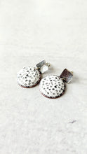 Load image into Gallery viewer, Contemporary Black and White Enamel Earrings