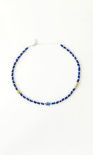 Load image into Gallery viewer, Blue African Seed Bead Necklace