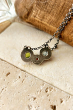 Load image into Gallery viewer, Petite Multi Gemstone and Sterling Silver Necklace