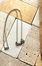 Load image into Gallery viewer, Petite Multi Gemstone and Sterling Silver Necklace