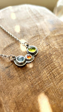 Load image into Gallery viewer, Petite Multi Gemstone and Sterling Silver Necklace