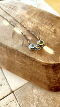 Load image into Gallery viewer, Petite Multi Gemstone and Sterling Silver Necklace