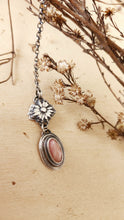 Load image into Gallery viewer, Pink Opal and Sterling Silver Floral Necklace