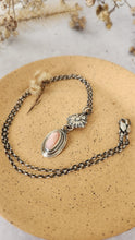 Load image into Gallery viewer, Pink Opal and Sterling Silver Floral Necklace