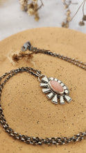 Load image into Gallery viewer, Pink Opal and Sterling Silver Aster Necklace
