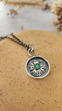Load image into Gallery viewer, Damele Turquoise Gemstone and Sterling Silver Floral Necklace