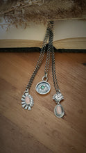 Load image into Gallery viewer, Damele Turquoise Gemstone and Sterling Silver Floral Necklace