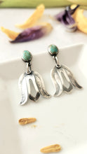 Load image into Gallery viewer, Turquoise and Tulip Earrings