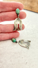 Load image into Gallery viewer, Turquoise and Tulip Earrings