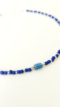 Load image into Gallery viewer, Blue African Seed Bead Necklace
