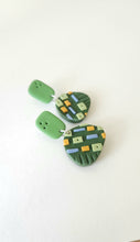 Load image into Gallery viewer, Mid-century Polymer Clay Earrings

