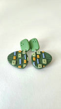 Load image into Gallery viewer, Mid-century Polymer Clay Earrings
