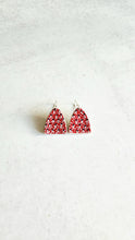Load image into Gallery viewer, Red Arch Polymer Clay Earrings
